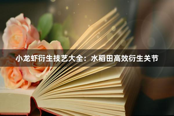 小龙虾衍生技艺大全：水稻田高效衍生关节